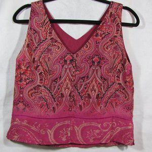 Valerie Stevens Petites Tank Top Paisley Pink